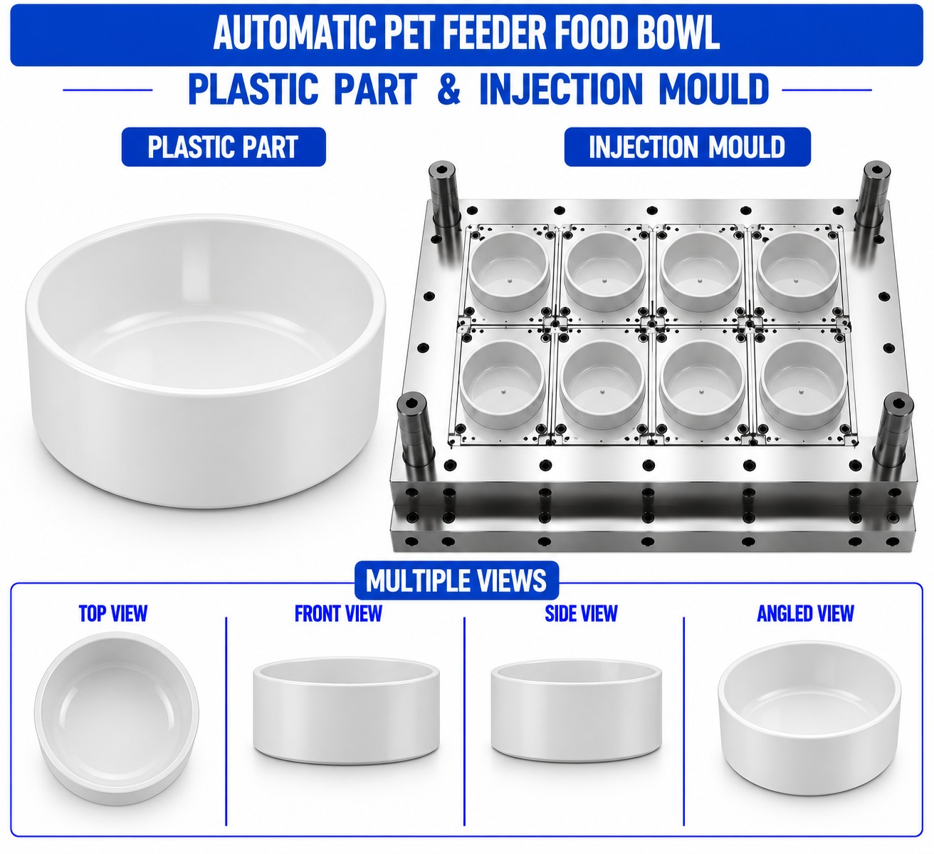 Automatic Pet Feeder Plastic Food Bowl Mould and Moulding Service